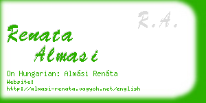 renata almasi business card